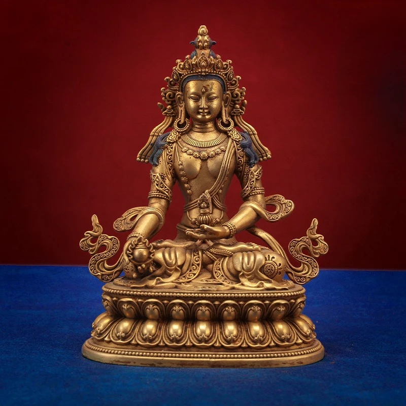 Tibetan-style treasure statue of the king of the treasure, pure copper, old living room, Seiko Buddhist platform, auspicious
Tibetan-style treasure statue of the king of the treasure, pure copper, old living room, Seiko Buddhist platform, auspicious