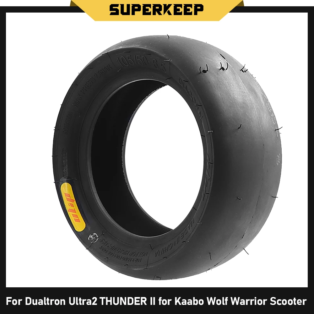 105/50-6.5 Tyres for Dualtron Ultra2 THUNDER II Semi-Hot Melt Athletic Bald Tubeless for Kaabo Wolf Warrior Scooter Tires
105/50-6.5 Tyres for Dualtron Ultra2 THUNDER II Semi-Hot Melt Athletic Bald Tubeless for Kaabo Wolf Warrior Scooter Tires
