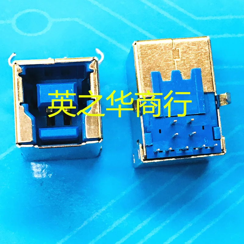 10pcs orginal new Type B female USB3.0 socket printer interface 90 degree bent feet blue glue square mouth printer female port
10pcs orginal new Type B female USB3.0 socket printer interface 90 degree bent feet blue glue square mouth printer female port