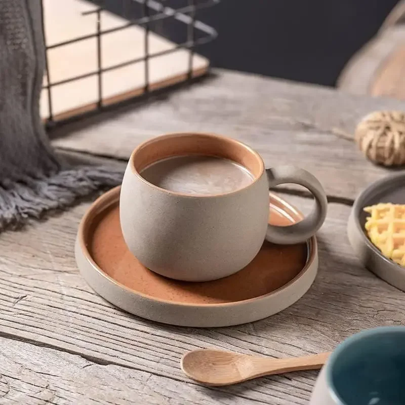 Ceramic Coffee Mug with Saucer, Creative Tea Mug, Office Coffee Cup, Vintage Afternoon Tea Cup, Simple Gifts for Friend
Ceramic Coffee Mug with Saucer, Creative Tea Mug, Office Coffee Cup, Vintage Afternoon Tea Cup, Simple Gifts for Friend