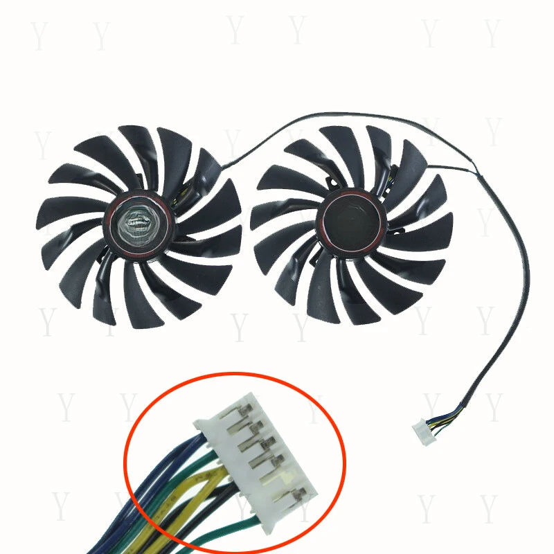 Вентилятор графического процессора Y+ PLD10010S12HH 12V 0.40A, 5-проводной, 6-контактный для MSI GTX 970 GTX970
Вентилятор графического процессора Y+ PLD10010S12HH 12V 0.40A, 5-проводной, 6-контактный для MSI GTX 970 GTX970
