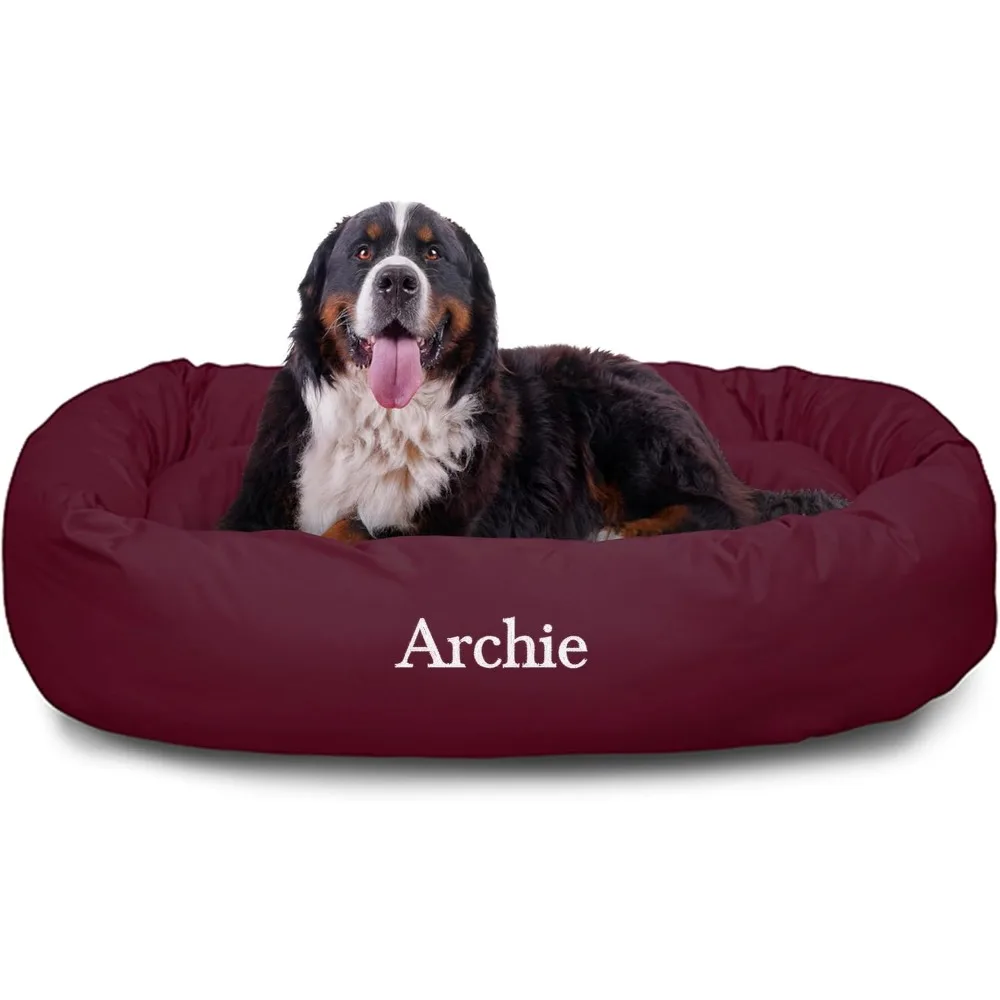 Personalized Extra Large Burgundy Pet Bagel Dog Bed - Machine Washable - Soft Comfortable Sleeping Mat - Durable Breathable
Personalized Extra Large Burgundy Pet Bagel Dog Bed - Machine Washable - Soft Comfortable Sleeping Mat - Durable Breathable