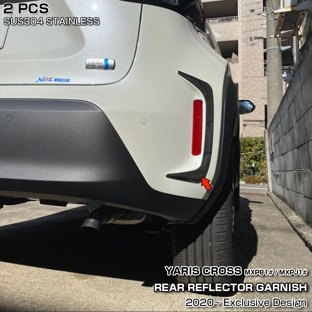 2PCS Stainless Steel Chrome Rear Refector Garnish Trim For TOYOTA YARIS CROSS MXPB1# MXPJ1# 2020 Car Styling Accessorie Stickers
2PCS Stainless Steel Chrome Rear Refector Garnish Trim For TOYOTA YARIS CROSS MXPB1# MXPJ1# 2020 Car Styling Accessorie Stickers