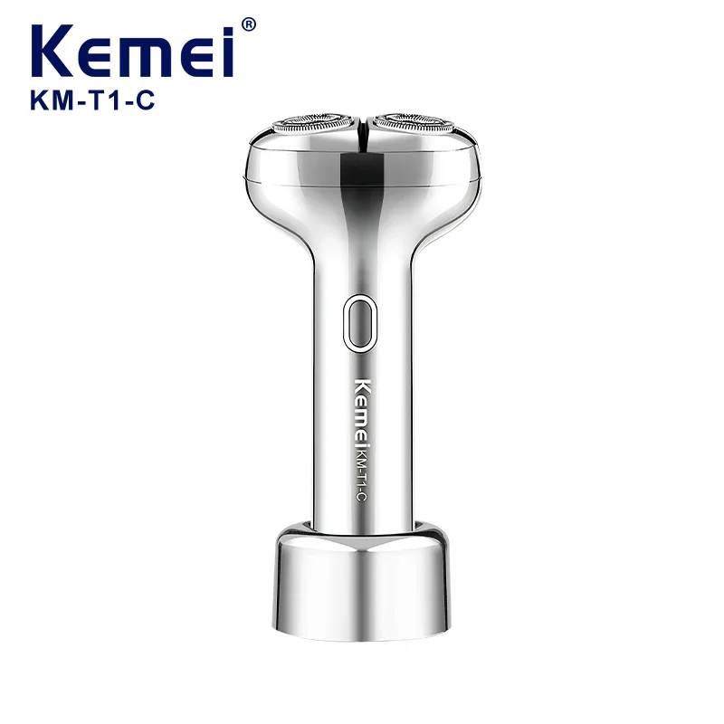 Kemei KM-T1-C Portable Electric Shaver Floating Dual-Ring Blade Net, Magnetic Shaving Head, Men's Beard Trimmer
Kemei KM-T1-C Portable Electric Shaver Floating Dual-Ring Blade Net, Magnetic Shaving Head, Men's Beard Trimmer