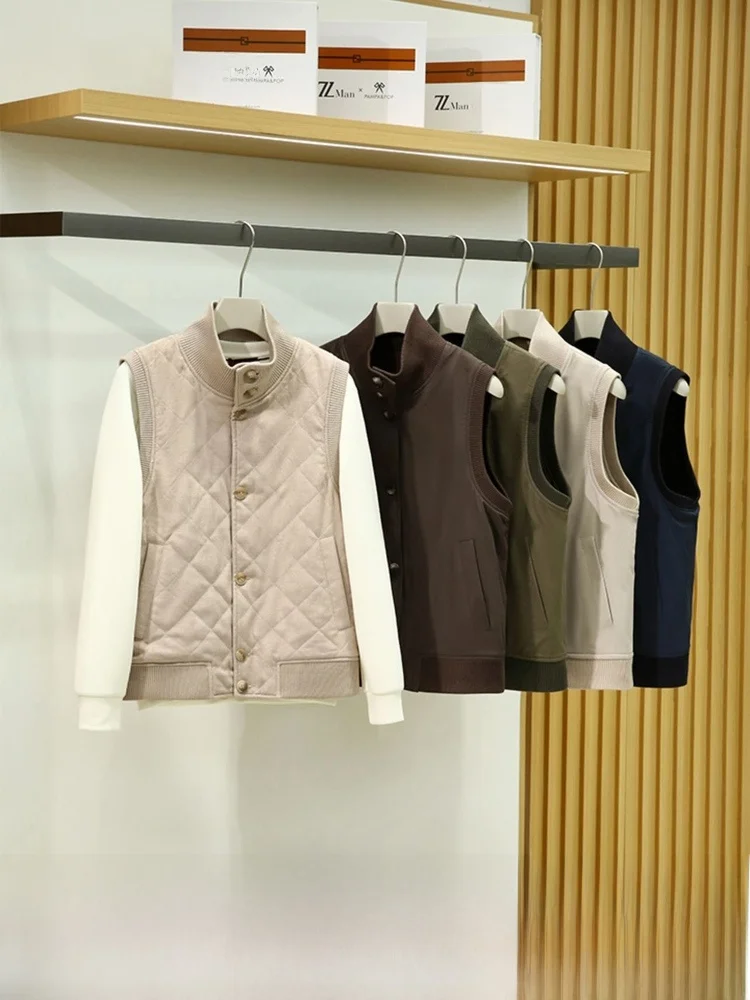 Triple-Proof Woolen Vest for Men High-End Double-Sided Wear Stand Fit Youth Faion Autumn Winter Casual Wear
Triple-Proof Woolen Vest for Men High-End Double-Sided Wear Stand Fit Youth Faion Autumn Winter Casual Wear