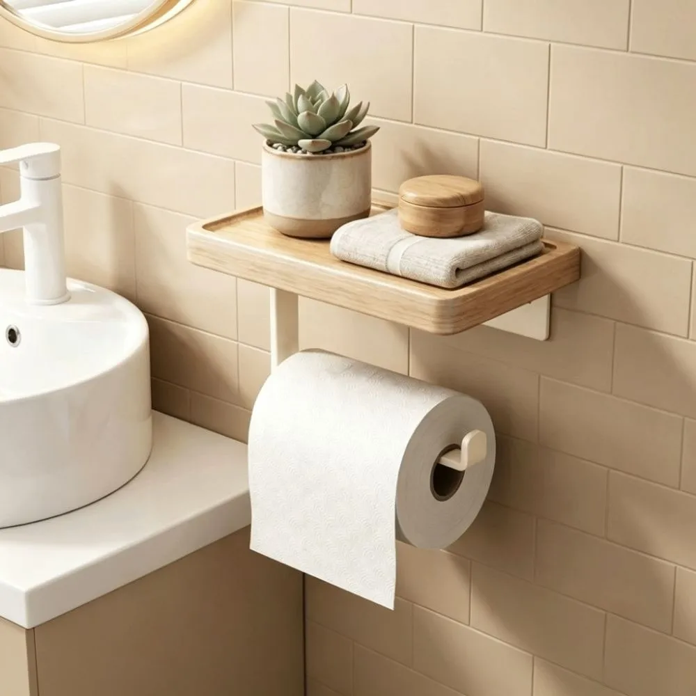 Wall Mounted Tissue Holder Self Adhesive No Drilling Toilet Paper Organizer Durable Waterproof Wall Mounted Rack Bathroom Use
Wall Mounted Tissue Holder Self Adhesive No Drilling Toilet Paper Organizer Durable Waterproof Wall Mounted Rack Bathroom Use