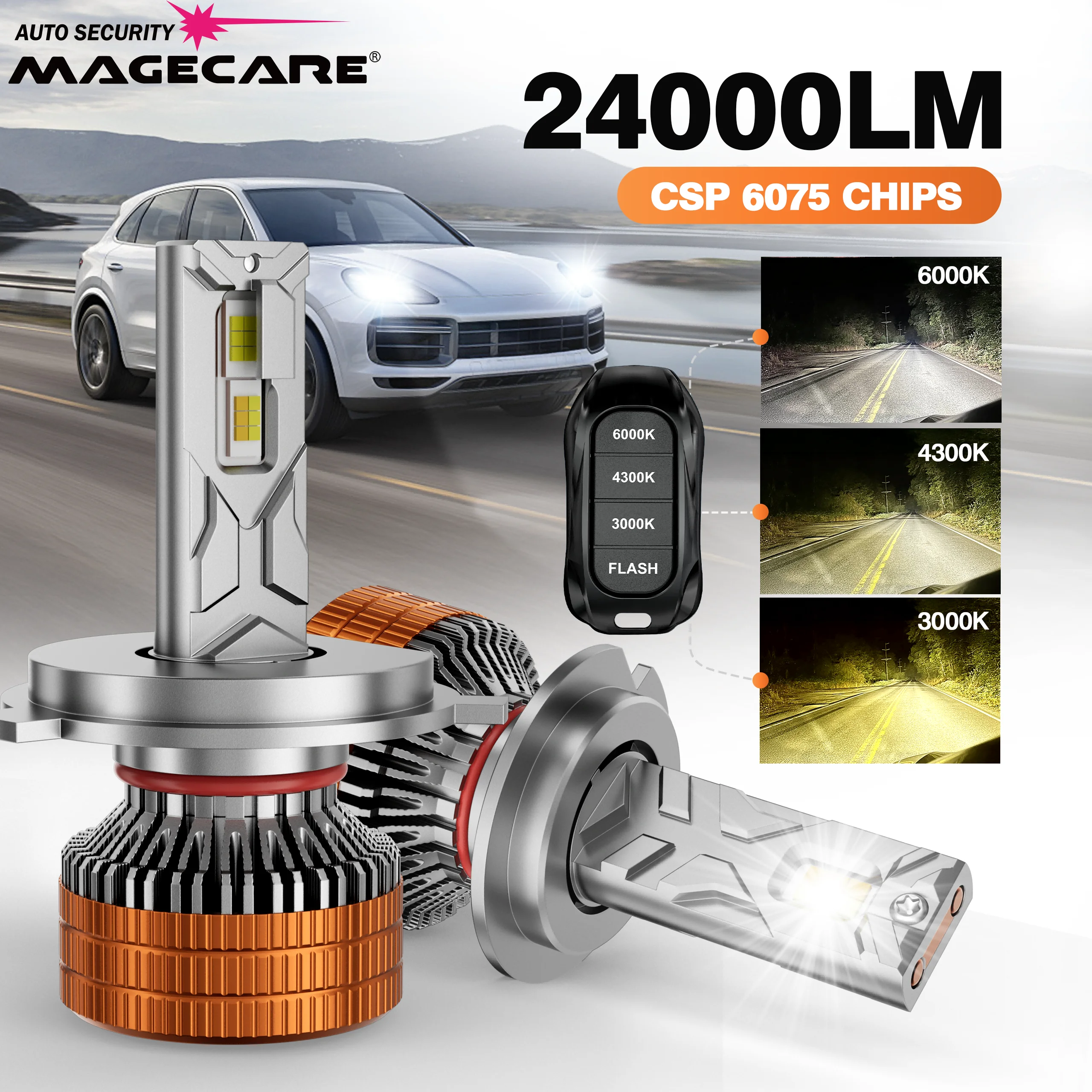 Super Bright LED Tri-Color LED Headlights with Remote H1 H4 H11 9005 9006 H7 LED Blud H4 Canbus & Cooling Fan Cars Accessories
Super Bright LED Tri-Color LED Headlights with Remote H1 H4 H11 9005 9006 H7 LED Blud H4 Canbus & Cooling Fan Cars Accessories