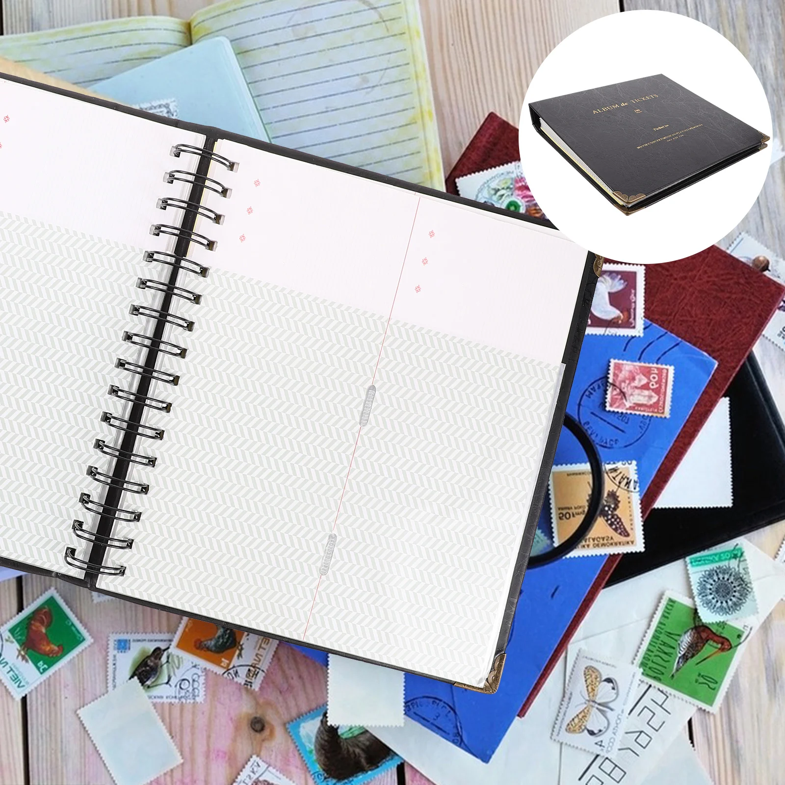 Concert Ticket Album Note Storage Book Tickets Travel Pictures Linen Photo Black Paper Cards
Concert Ticket Album Note Storage Book Tickets Travel Pictures Linen Photo Black Paper Cards