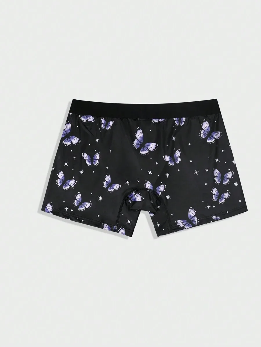 Mens Butterfly Print Boxer Briefs With Stars Pattern
Mens Butterfly Print Boxer Briefs With Stars Pattern