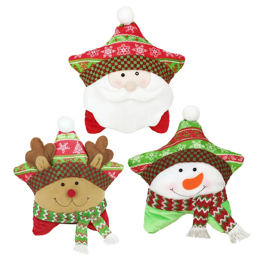 Snowman Pattern Christmas Throw Pillow Five-Pointed Star Shape Cartoon Cushion Home Decor Gift Holiday Decoration Christmas
Snowman Pattern Christmas Throw Pillow Five-Pointed Star Shape Cartoon Cushion Home Decor Gift Holiday Decoration Christmas