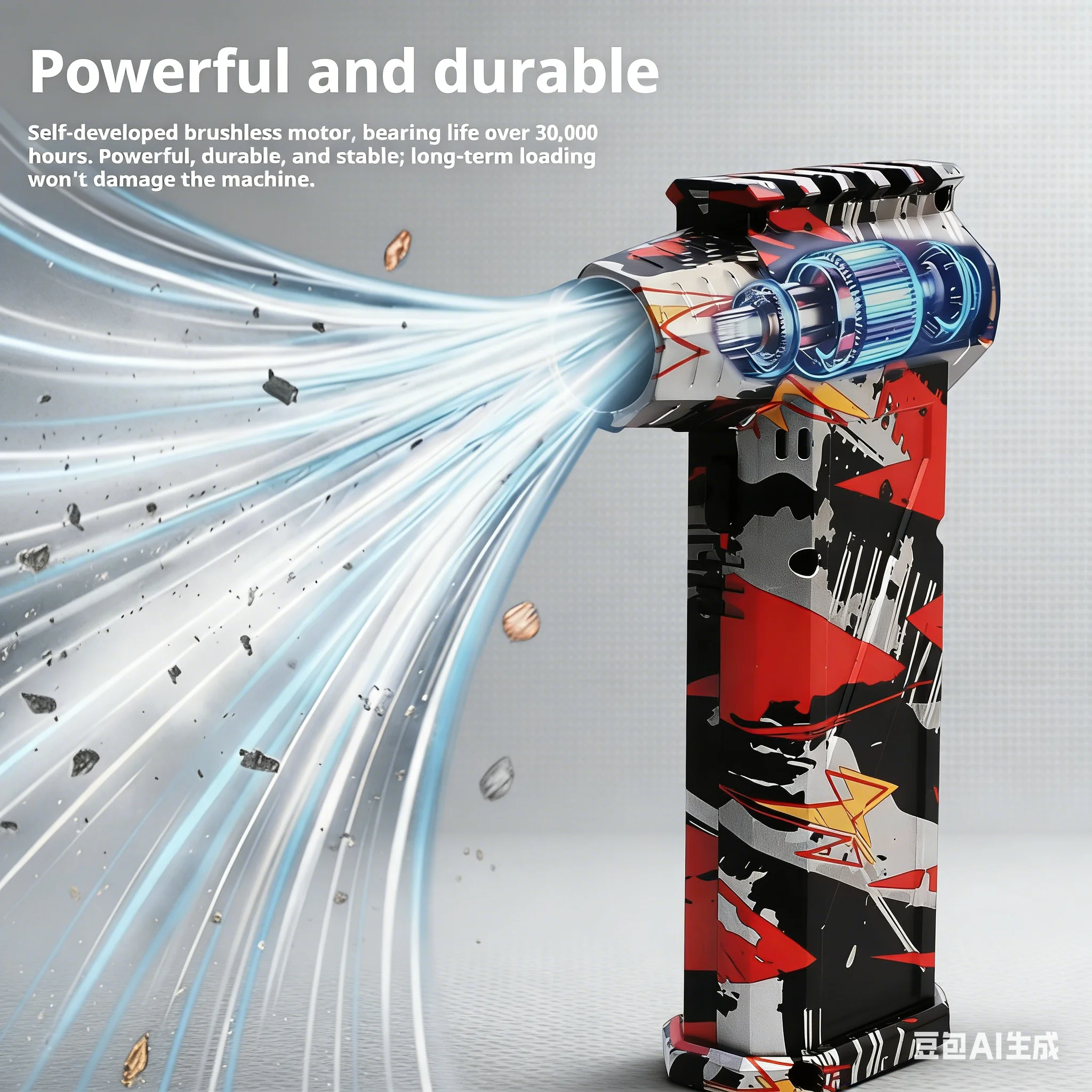 Новая модель пневматического пистолетаL3 Violent Blower Mini Turbo Jet Fan Ручной бесщеточный двигатель 140 000 об/мин Скорость ветра 62 м/с Промышленный канальный вентилятор
Новая модель пневматического пистолетаL3 Violent Blower Mini Turbo Jet Fan Ручной бесщеточный двигатель 140 000 об/мин Скорость ветра 62 м/с Промышленный канальный вентилятор