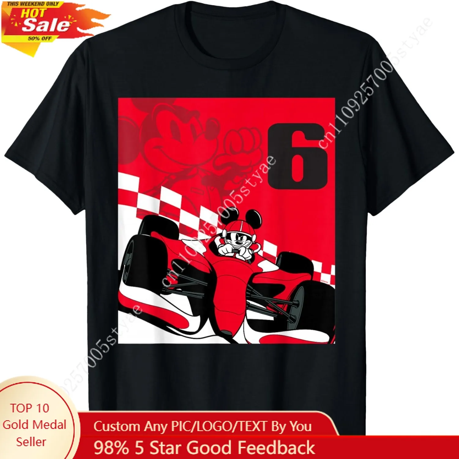 Disney Racing 6th Birthday 6 Years Old Mickey Mouse Race Car Boy Girl T-shirt Cute Top Chlid Tee Holiday Outfit Vacation Clothes
Disney Racing 6th Birthday 6 Years Old Mickey Mouse Race Car Boy Girl T-shirt Cute Top Chlid Tee Holiday Outfit Vacation Clothes