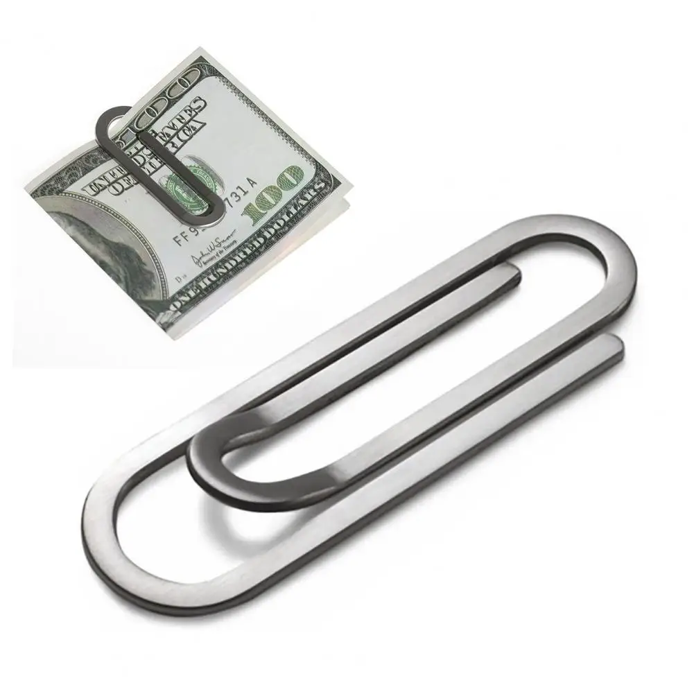 Paper Clip Stainless Steel Money Clips Creative Coin Clip Slim Document Holder for Office School Home Card Photo Display Gift
Paper Clip Stainless Steel Money Clips Creative Coin Clip Slim Document Holder for Office School Home Card Photo Display Gift