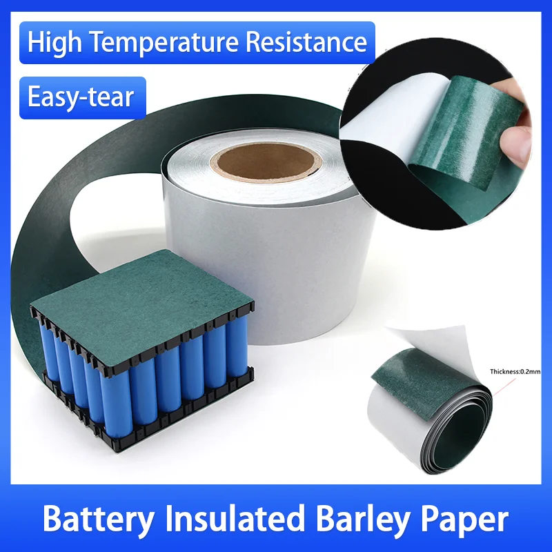 1-50m Battery Insulation Pad Roll 25/70/100/500mm Width Adhesive Barley Paper for 18650 21700 Li-ion Cell Pack Assembly Repair
1-50m Battery Insulation Pad Roll 25/70/100/500mm Width Adhesive Barley Paper for 18650 21700 Li-ion Cell Pack Assembly Repair