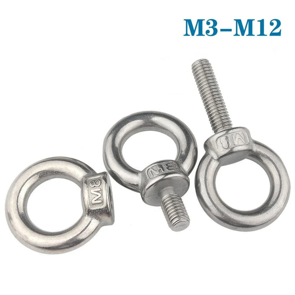 1-2Pcs M3 M4 M5 M6 M8 M10 M12 304 Stainless steel Lifting Eye Nuts/ Screw Ring Eyebolt Ring Hooking Nut Screws
1-2Pcs M3 M4 M5 M6 M8 M10 M12 304 Stainless steel Lifting Eye Nuts/ Screw Ring Eyebolt Ring Hooking Nut Screws