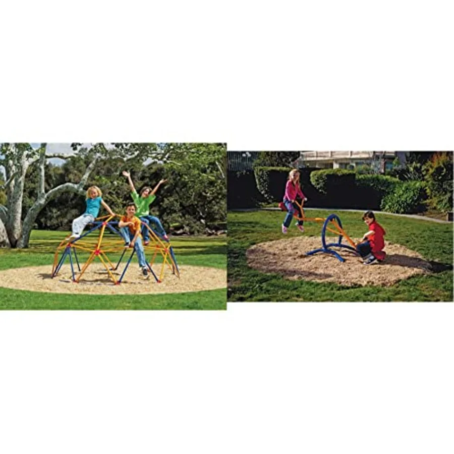 Space Dome Climber Rust and UV Resistant Steel 1000 lb. Ccity Gym Dandy Teeter-Totter Home Seesaw Playground Set TT-210 Multi C
Space Dome Climber Rust and UV Resistant Steel 1000 lb. Ccity Gym Dandy Teeter-Totter Home Seesaw Playground Set TT-210 Multi C