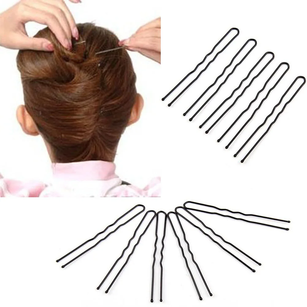 50PCS Black Headwear Gifts U-shaped Waved Hair Pins Hairclips Barrette
50PCS Black Headwear Gifts U-shaped Waved Hair Pins Hairclips Barrette