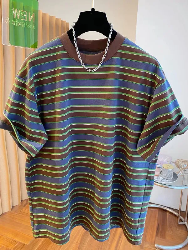 plus Size Women's Classic Striped Short Sleeve T-Shirt Loose Casual Half Sleeve Summer Vintage Hong Kong Style Top for plus S...
plus Size Women's Classic Striped Short Sleeve T-Shirt Loose Casual Half Sleeve Summer Vintage Hong Kong Style Top for plus S...