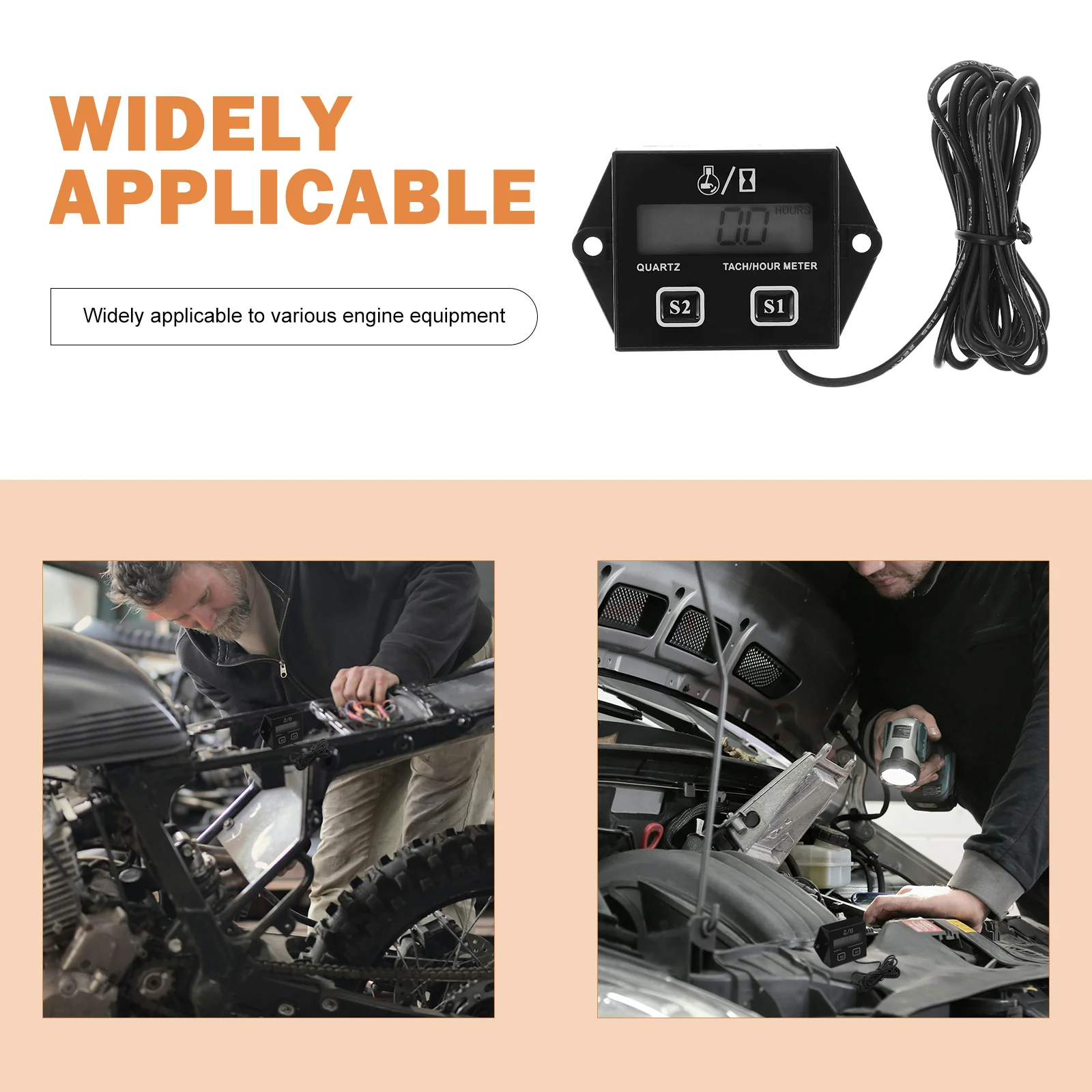 1Set Chainsaw Tachometer Digital Display Pulse Speedometer High Precision Small Engine Tach Gauge Motorcycle Atv Lawn Mower
1Set Chainsaw Tachometer Digital Display Pulse Speedometer High Precision Small Engine Tach Gauge Motorcycle Atv Lawn Mower