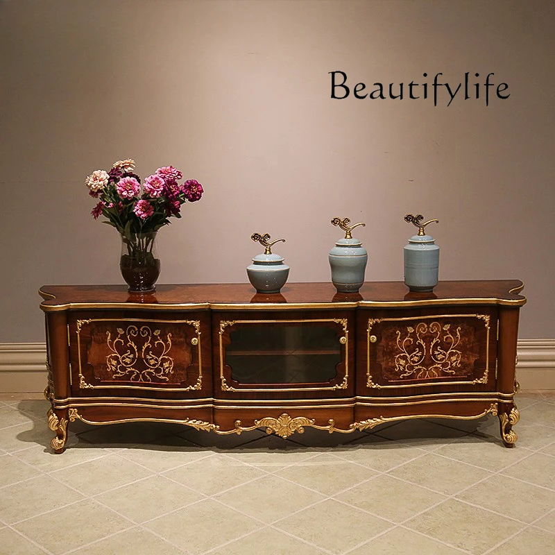 Nordic medieval solid wood TV cabinet, high-end furniture, household simple living room floor-to-ceiling audio-visual cabinet
Nordic medieval solid wood TV cabinet, high-end furniture, household simple living room floor-to-ceiling audio-visual cabinet