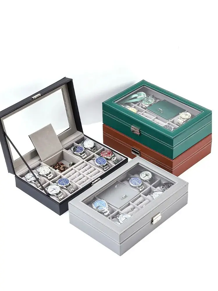 DELESYS Многофункциональные коробки для часов, подарочные коробки для часов на день рождения, многофункциональная коробка для хранения часов и очков
DELESYS Многофункциональные коробки для часов, подарочные коробки для часов на день рождения, многофункциональная коробка для хранения часов и очков