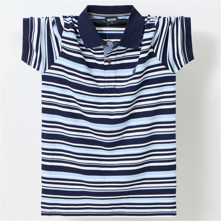 Summer Men's Striped Polo Shirt Plus Size 7XL Short Sleeve Polo Shirts Fashion Casual Breathable Polo Shirt Male Big Size 7XL
Summer Men's Striped Polo Shirt Plus Size 7XL Short Sleeve Polo Shirts Fashion Casual Breathable Polo Shirt Male Big Size 7XL