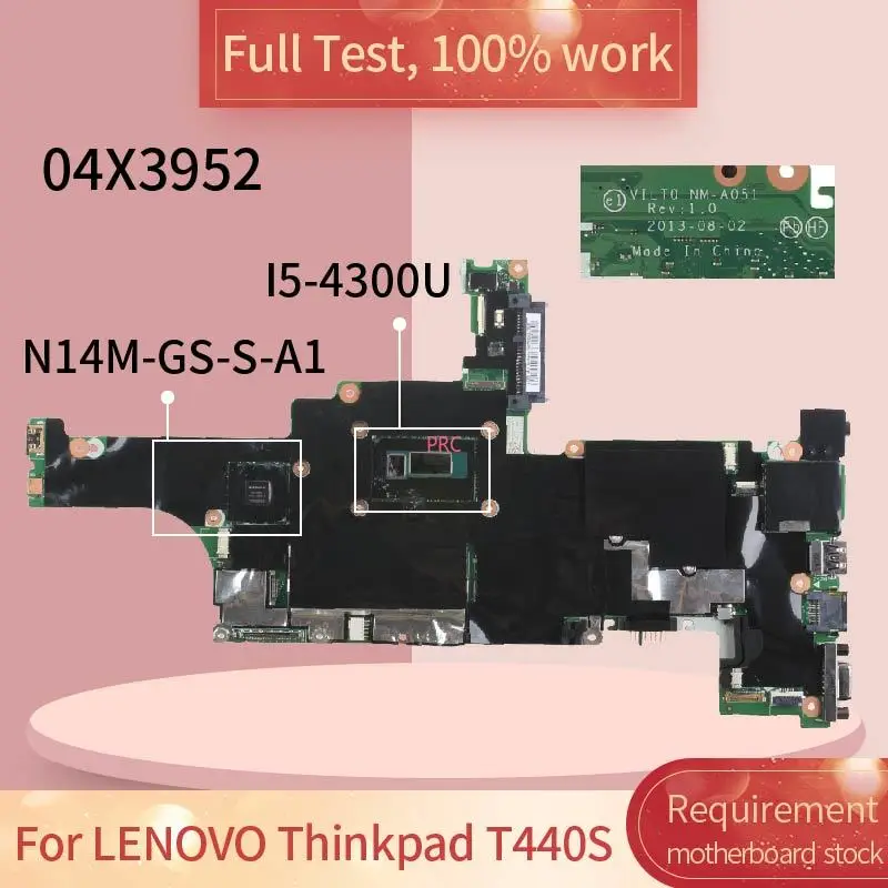 Для LENOVO Thinkpad T440S NM-A051 04X3952 SR1ED I5-4300U DDR3L, материнская плата ноутбука, материнская плата, полный тест, 100% рабочий
Для LENOVO Thinkpad T440S NM-A051 04X3952 SR1ED I5-4300U DDR3L, материнская плата ноутбука, материнская плата, полный тест, 100% рабочий