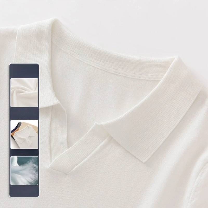 Мужская рубашка-поло из 100% модала с эффектом шелка – мягкий, дышащий топ с V-образным вырезом и коротким рукавом для делового повседневного стиля
Мужская рубашка-поло из 100% модала с эффектом шелка – мягкий, дышащий топ с V-образным вырезом и коротким рукавом для делового повседневного стиля