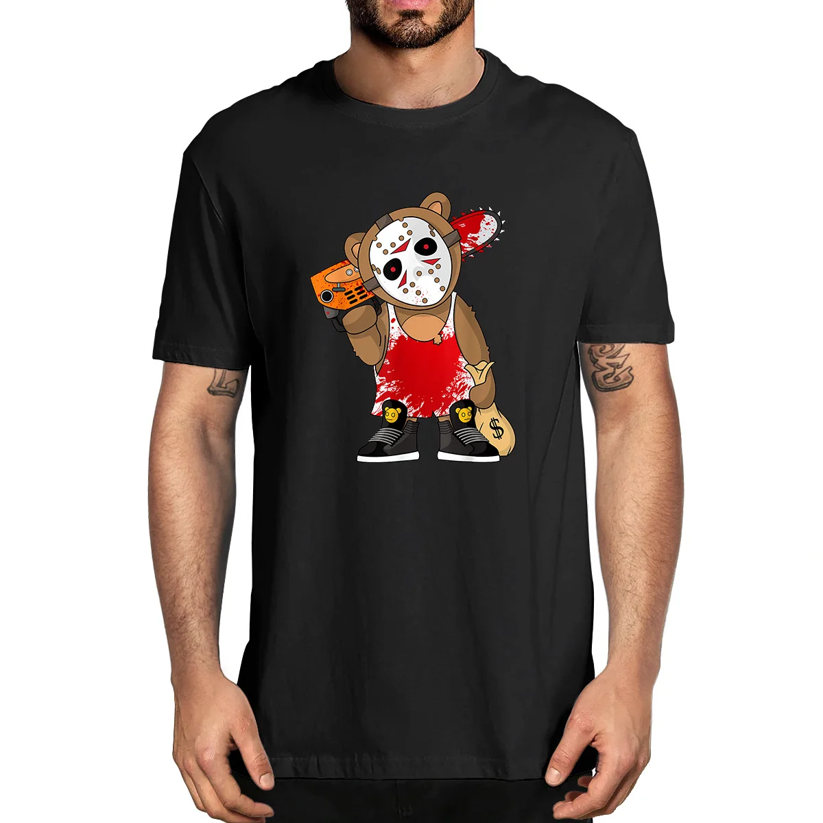 Хоккейный Медведь Тедди пародия ужас 13-й Хип-Хоп Хэллоуин забавная 100% хлопок новинка для мужчин большая футболка женская Повседневная футболка
Хоккейный Медведь Тедди пародия ужас 13-й Хип-Хоп Хэллоуин забавная 100% хлопок новинка для мужчин большая футболка женская Повседневная футболка