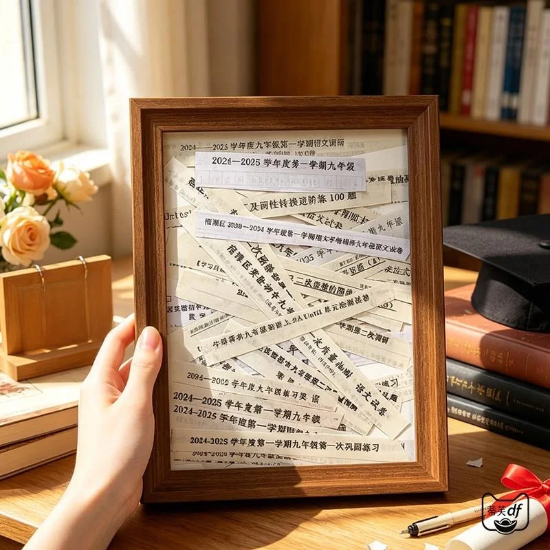 Wooden Frame Desktop Decoration Remembrance Item Storage Display Graduation Season Memorabilia Test Paper Ornament Rectangular
Wooden Frame Desktop Decoration Remembrance Item Storage Display Graduation Season Memorabilia Test Paper Ornament Rectangular