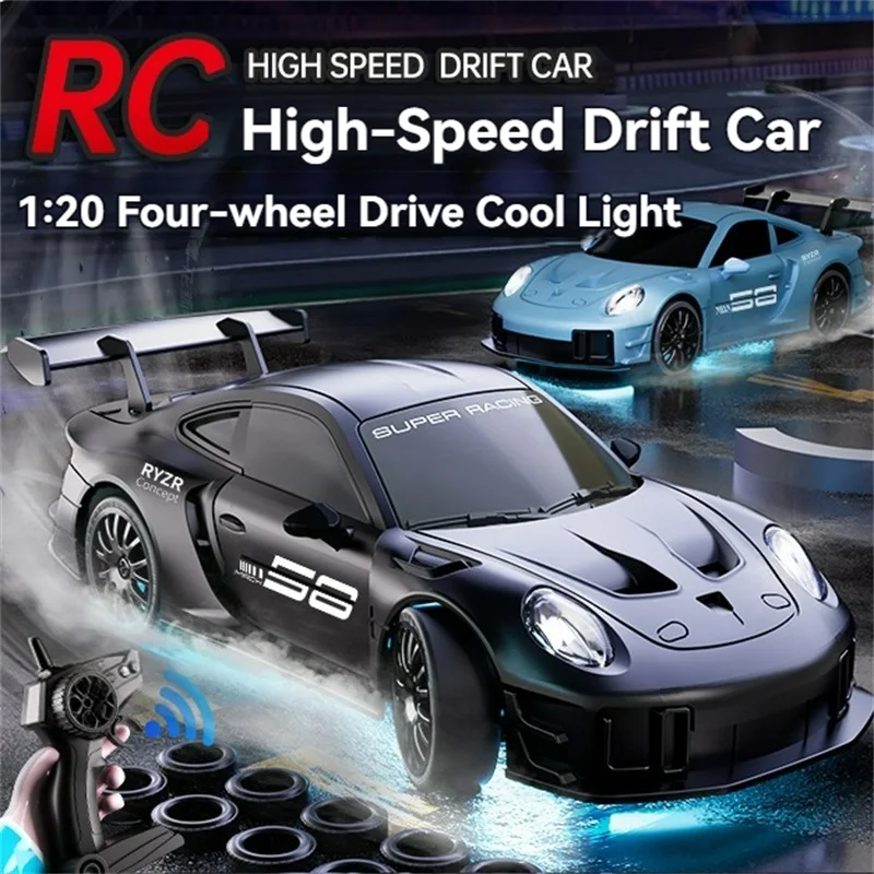 Новый RC Drift Car 1:20 Автомобиль с дистанционным управлением 4WD 30KM/H Высокоскоростной гоночный спортивный автомобиль со светодиодной подсветкой Дополнительная шина для дрифта Подарок для детей и взрослых
Новый RC Drift Car 1:20 Автомобиль с дистанционным управлением 4WD 30KM/H Высокоскоростной гоночный спортивный автомобиль со светодиодной подсветкой Дополнительная шина для дрифта Подарок для детей и взрослых
