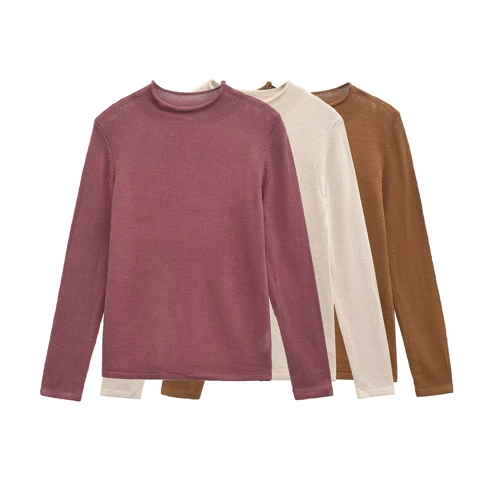 TRAF Women 2024 Winter New Fashion Lazy Style Blended Sweater Chic Round Neck All-match Long Sleeve Sweater Mujer
TRAF Women 2024 Winter New Fashion Lazy Style Blended Sweater Chic Round Neck All-match Long Sleeve Sweater Mujer