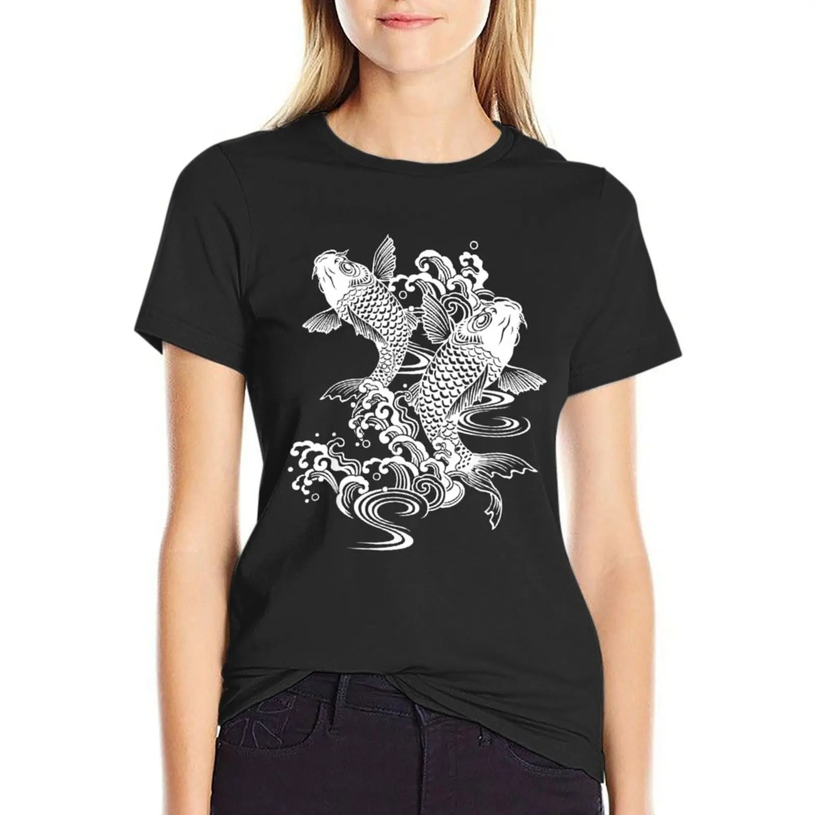 Koi Fish - Love Koi Fish T-Shirt Short sleeve tee oversized graphics tight shirts for Women
Koi Fish - Love Koi Fish T-Shirt Short sleeve tee oversized graphics tight shirts for Women