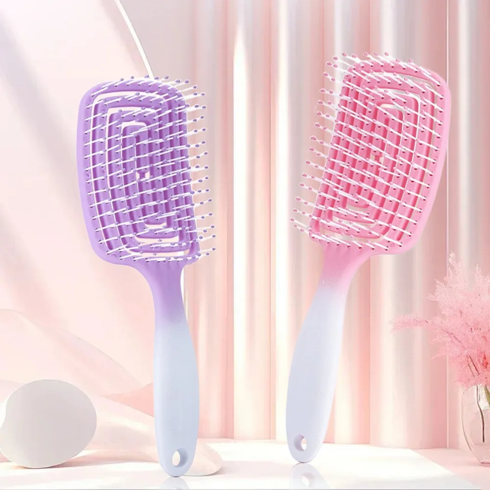 Gradient Color Hollow Out Massage Comb Detangling Hair Brush Wet Curly Hair Brushes Barber Comb Home Women Hair Styling Tools
Gradient Color Hollow Out Massage Comb Detangling Hair Brush Wet Curly Hair Brushes Barber Comb Home Women Hair Styling Tools