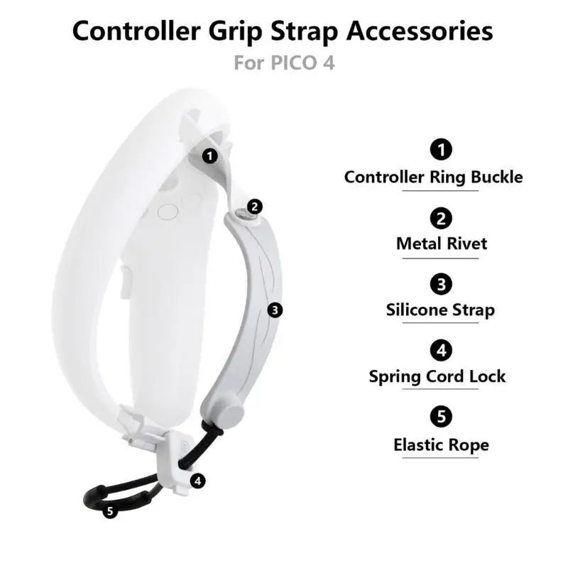 652F Controller Handle Grip Straps for Pico 4 Controller Anti-Throw Belts
652F Controller Handle Grip Straps for Pico 4 Controller Anti-Throw Belts