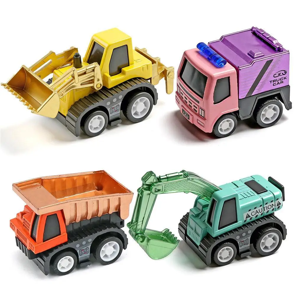 4Pcs Mini Alloy Construction Truck Toy Set Metal Engineering Vehicle Toys Dump Loader Container Truck Excavator Car Model
4Pcs Mini Alloy Construction Truck Toy Set Metal Engineering Vehicle Toys Dump Loader Container Truck Excavator Car Model