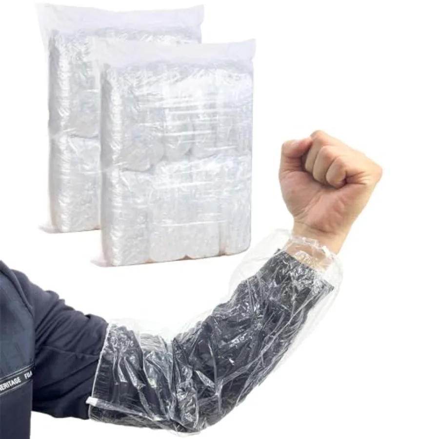Disposable Oversleeves Covers, 200PCS Plastic Arm Sleeves Covers for Painting Repairing Cleaning Tattooing - Clear
Disposable Oversleeves Covers, 200PCS Plastic Arm Sleeves Covers for Painting Repairing Cleaning Tattooing - Clear