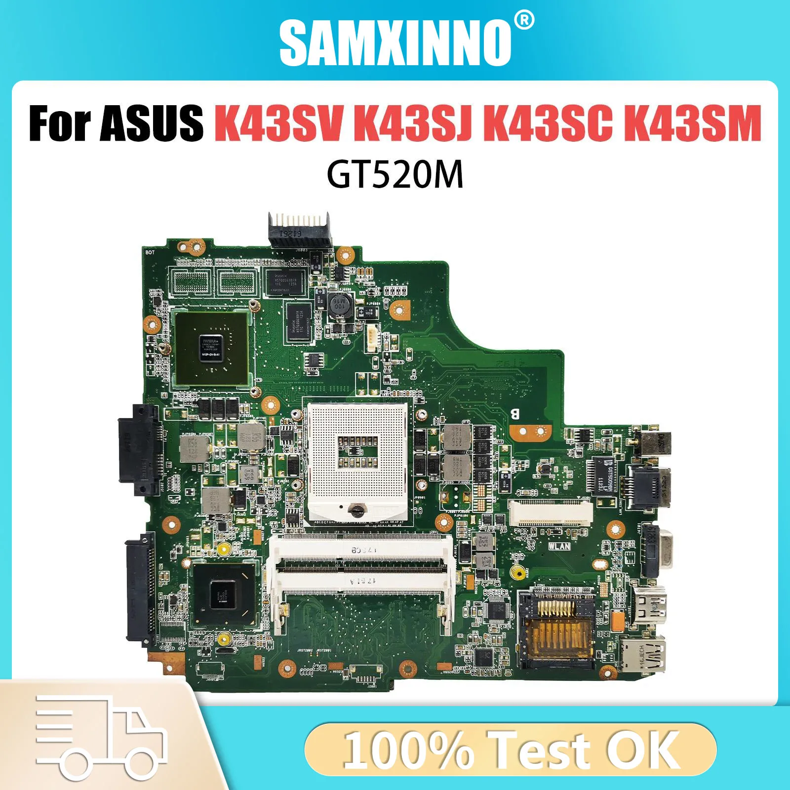 K43SV Mainboard For ASUS K43SJ K43SC K43SM K43S Laptop Motherboard GT520M GT540M GT630M-V1G/V2G
K43SV Mainboard For ASUS K43SJ K43SC K43SM K43S Laptop Motherboard GT520M GT540M GT630M-V1G/V2G
