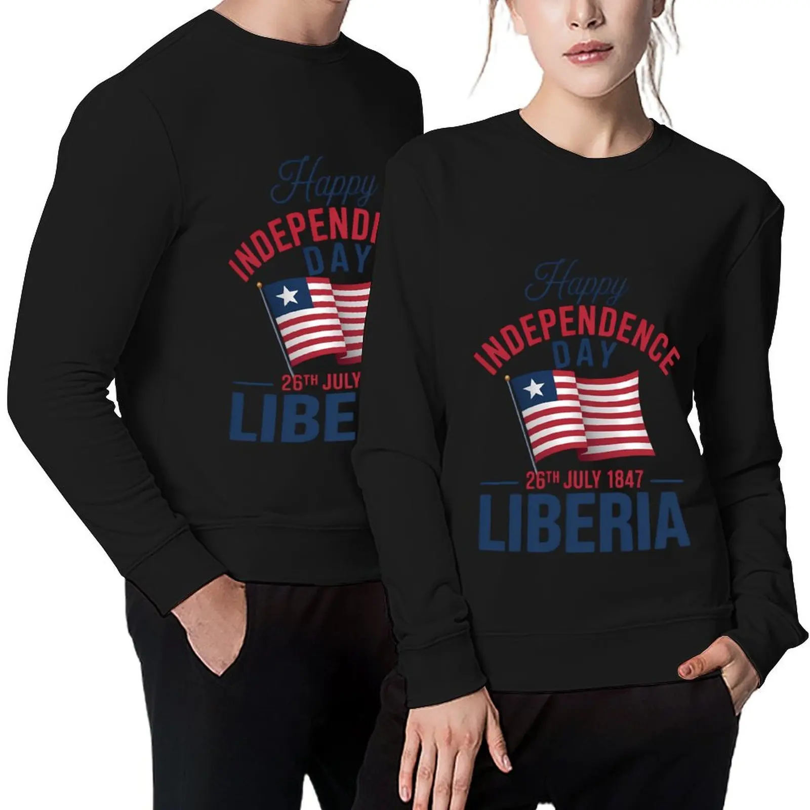 Happy Liberia Independence Day Liberia Liberian Flag Pullover men wear blouse korean clothes pullover
Happy Liberia Independence Day Liberia Liberian Flag Pullover men wear blouse korean clothes pullover