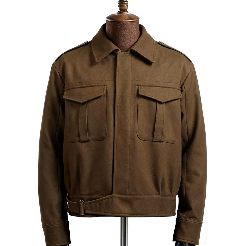 British retro P37 winter top thick woolen jacket
British retro P37 winter top thick woolen jacket