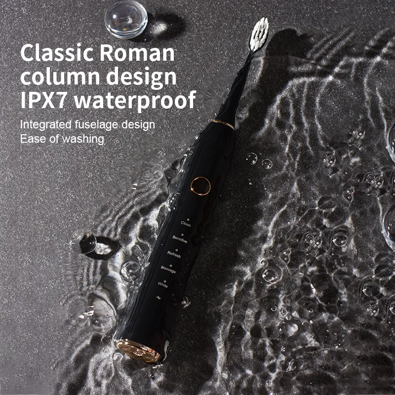 New adult sonic electric toothbrush DuPont soft hair wireless induction charging gift box multi-gear adjustment
New adult sonic electric toothbrush DuPont soft hair wireless induction charging gift box multi-gear adjustment