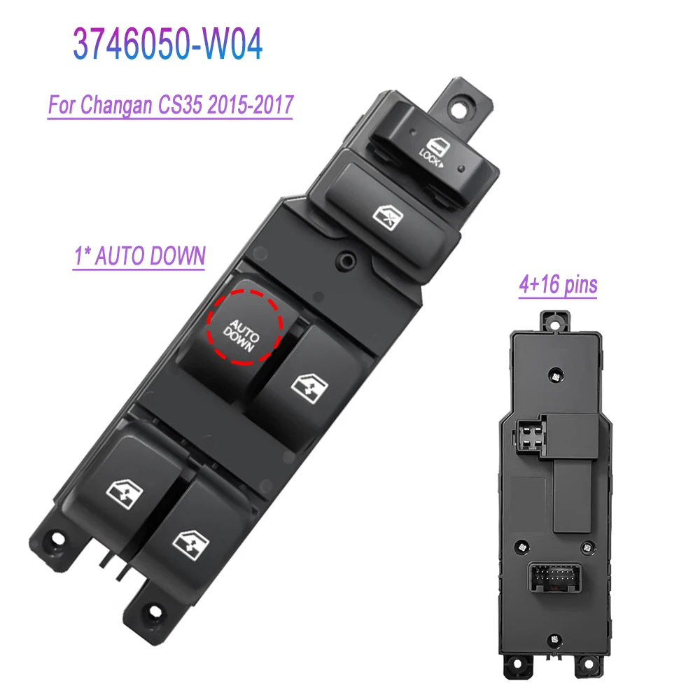 For Changan CS35 2015-2017 Left Driver Side Electric Power Master Window Glass Lifter Control Button 3746050-W04 Car Parts
For Changan CS35 2015-2017 Left Driver Side Electric Power Master Window Glass Lifter Control Button 3746050-W04 Car Parts