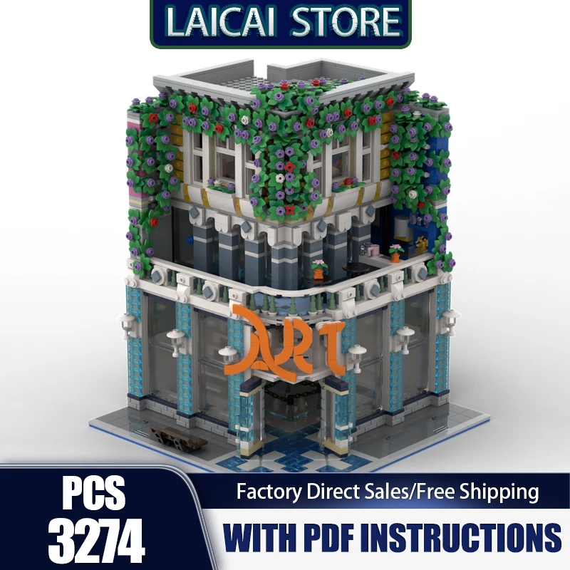 City Street View Moc Building Bricks Модульное здание ART Gallery Модель Технология Модульные блоки DIY Сборка Подарочная праздничная игрушка
City Street View Moc Building Bricks Модульное здание ART Gallery Модель Технология Модульные блоки DIY Сборка Подарочная праздничная игрушка