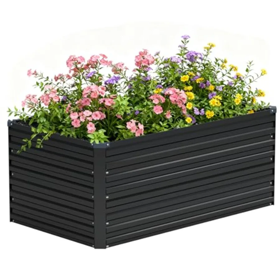 4x2x2FT Galvanized Raised Garden Bed Kit Outdoor Metal Planter Box for Vegetables Fruits Herbs and Succulents 120 Gallon Ccity
4x2x2FT Galvanized Raised Garden Bed Kit Outdoor Metal Planter Box for Vegetables Fruits Herbs and Succulents 120 Gallon Ccity