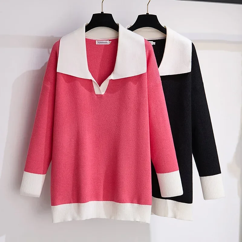 100/150/175kg big size women clothing women Autumn/Winter Polo Knitted Tops chubby female show slim Fashion Sweaters 6XL 7XL
100/150/175kg big size women clothing women Autumn/Winter Polo Knitted Tops chubby female show slim Fashion Sweaters 6XL 7XL