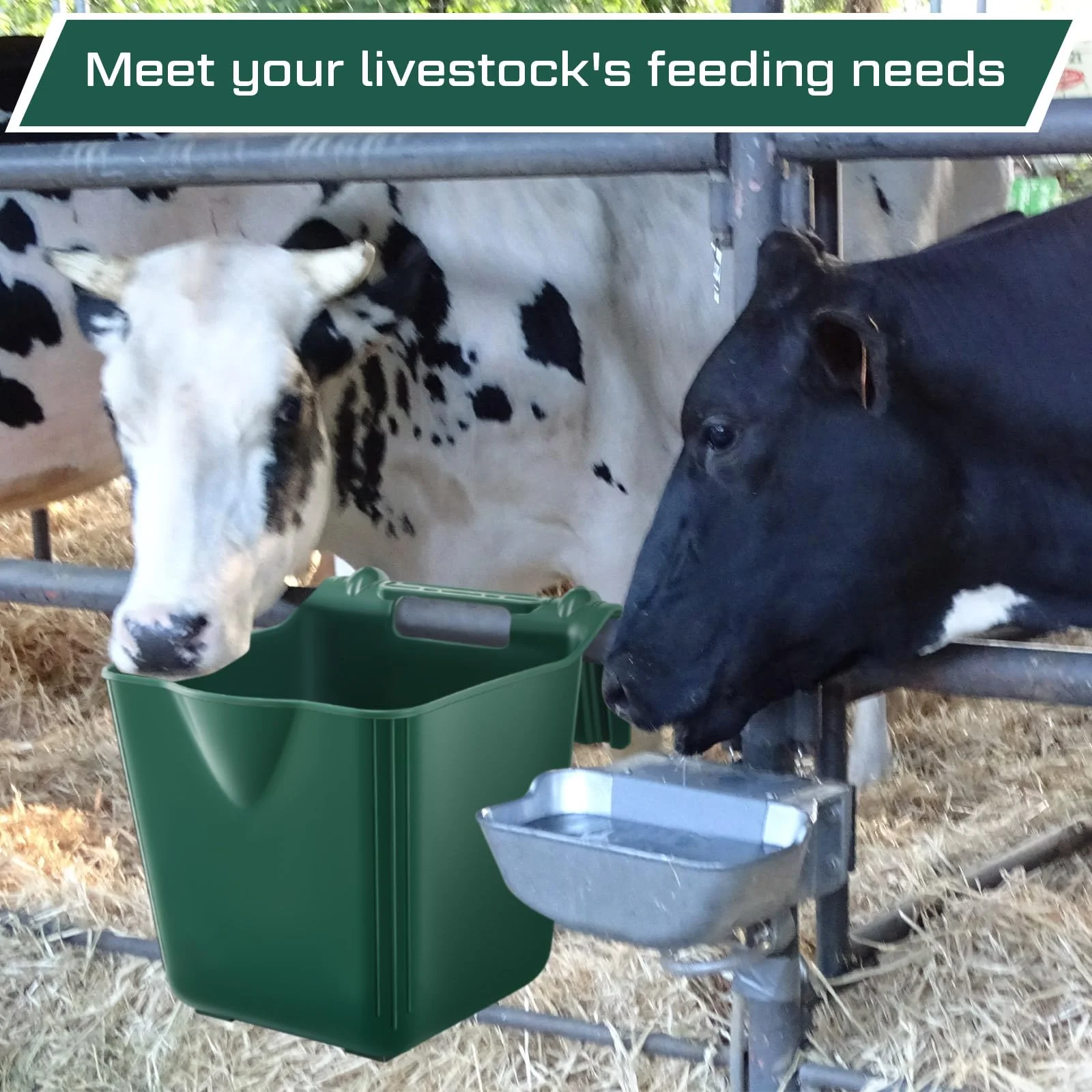 15Quart Plastic Hanging Feed Bucket for Horses,Sheep,Cattle Hook Over Fence Livestock Feeder for Farm Stall & Pasture
15Quart Plastic Hanging Feed Bucket for Horses,Sheep,Cattle Hook Over Fence Livestock Feeder for Farm Stall & Pasture