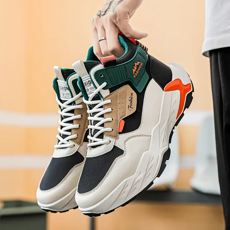 Высокие мужские туфли, новинка 2025 года, модные спортивные универсальные повседневные туфли на толстой подошве, противоскользящие, увеличивающие рост для подростков
Высокие мужские туфли, новинка 2025 года, модные спортивные универсальные повседневные туфли на толстой подошве, противоскользящие, увеличивающие рост для подростков