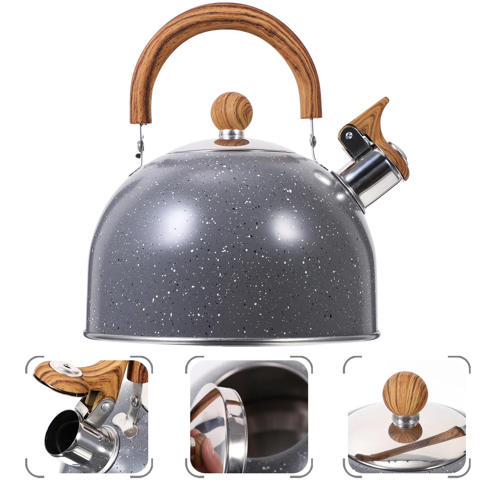 Vintage Whistle Kettle Camping Stoves Teapot Stainless Steel Home Whistling Teakettle
Vintage Whistle Kettle Camping Stoves Teapot Stainless Steel Home Whistling Teakettle