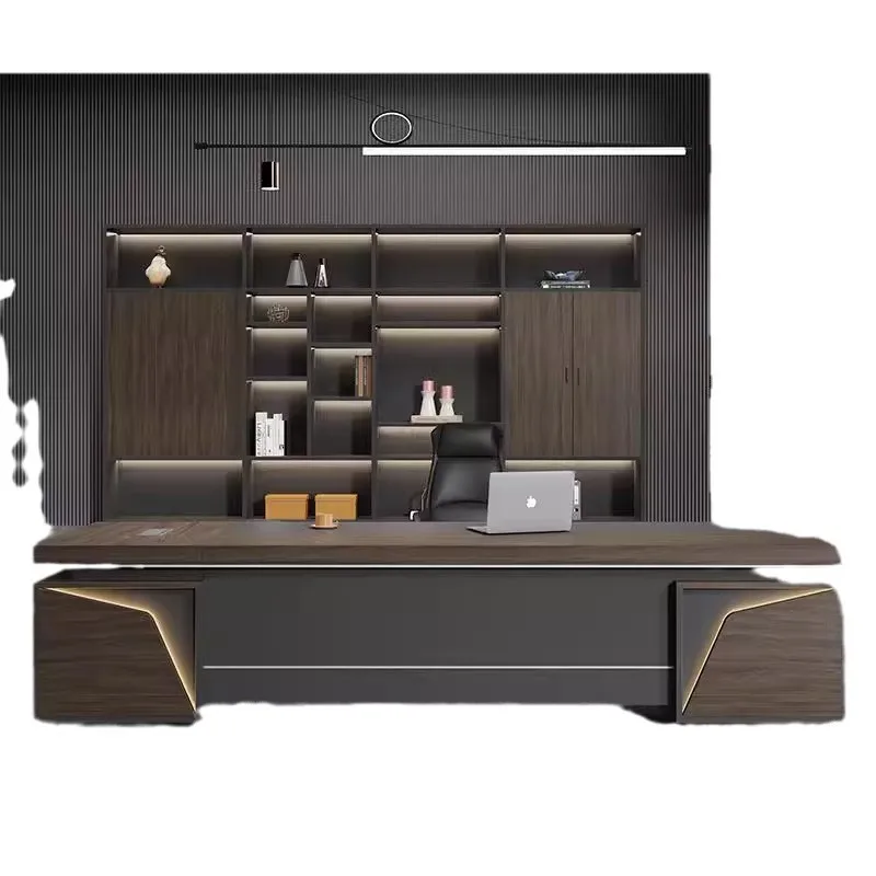 Desk Modern Table and Chair Combination Office Furniture President's Desk
Desk Modern Table and Chair Combination Office Furniture President's Desk