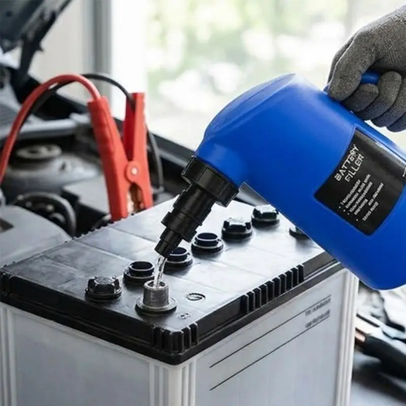 Car Battery Filler Bottle 2L 2 Quart with Automatic Cut Off Valves, Plastic Refill Jugs for Battery Water Service Daily Use M4YD
Car Battery Filler Bottle 2L 2 Quart with Automatic Cut Off Valves, Plastic Refill Jugs for Battery Water Service Daily Use M4YD